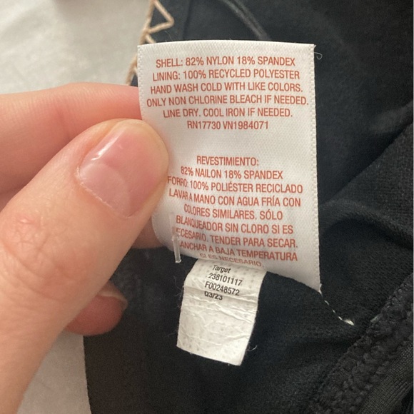 NWT Shade & Shore Plunge High Leg One Piece Swimsuit Size Large Black - Picture 7 of 8